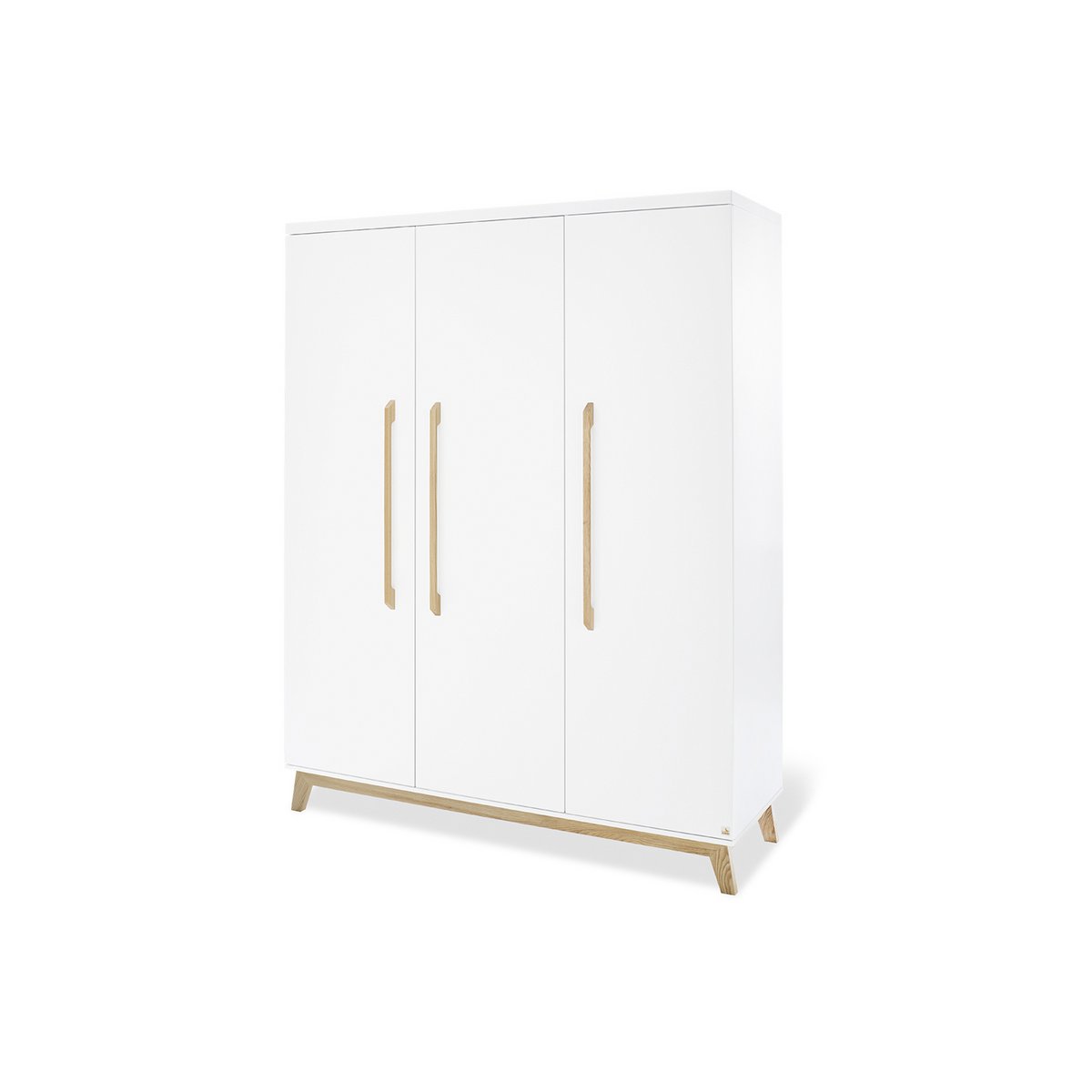 Kamer 'Hilda & Riva' – Brede witte grote set (3-delig: Huisbed, Brede commode, Grote kledingkast)