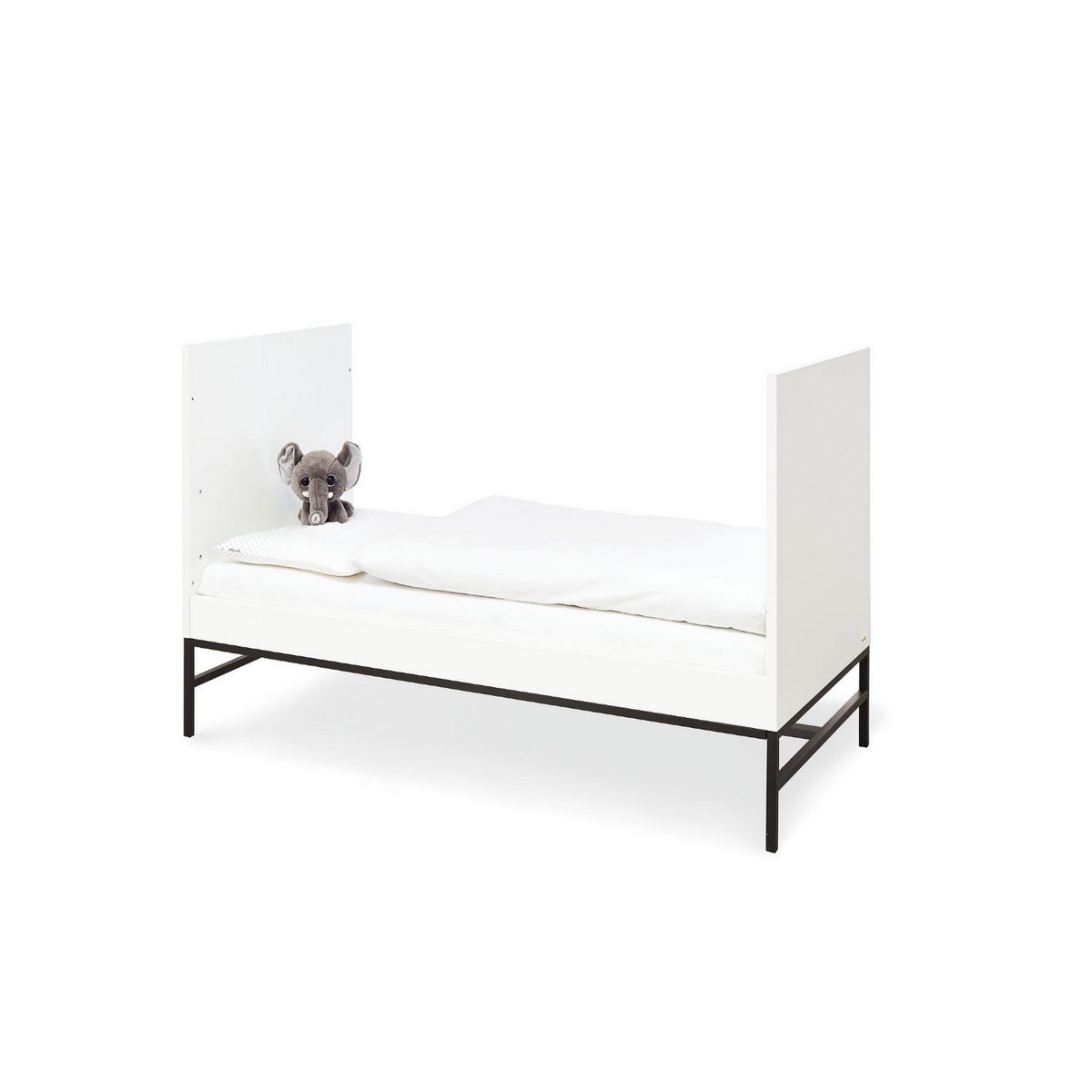 Kamer 'Steel' – Extra brede grote set (3-delig: Ledikant, Extra brede commode, Grote kledingkast)