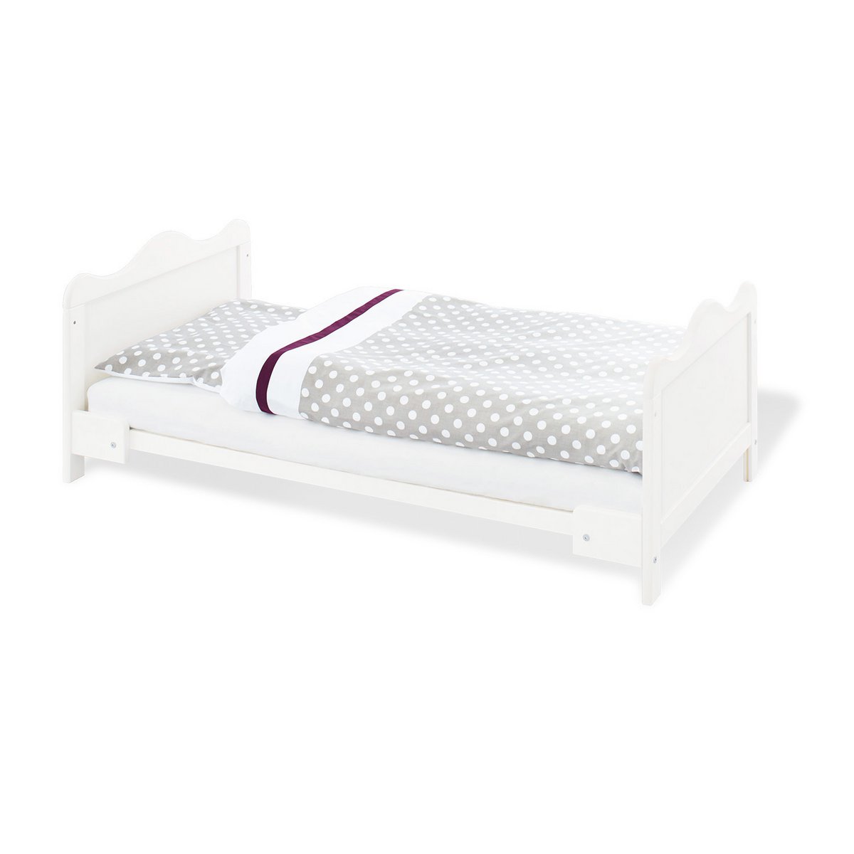 Kamer 'Florentina' – Brede grote set met kast (4-delig: Ledikant, Brede commode, Grote kledingkast, Brede kast)