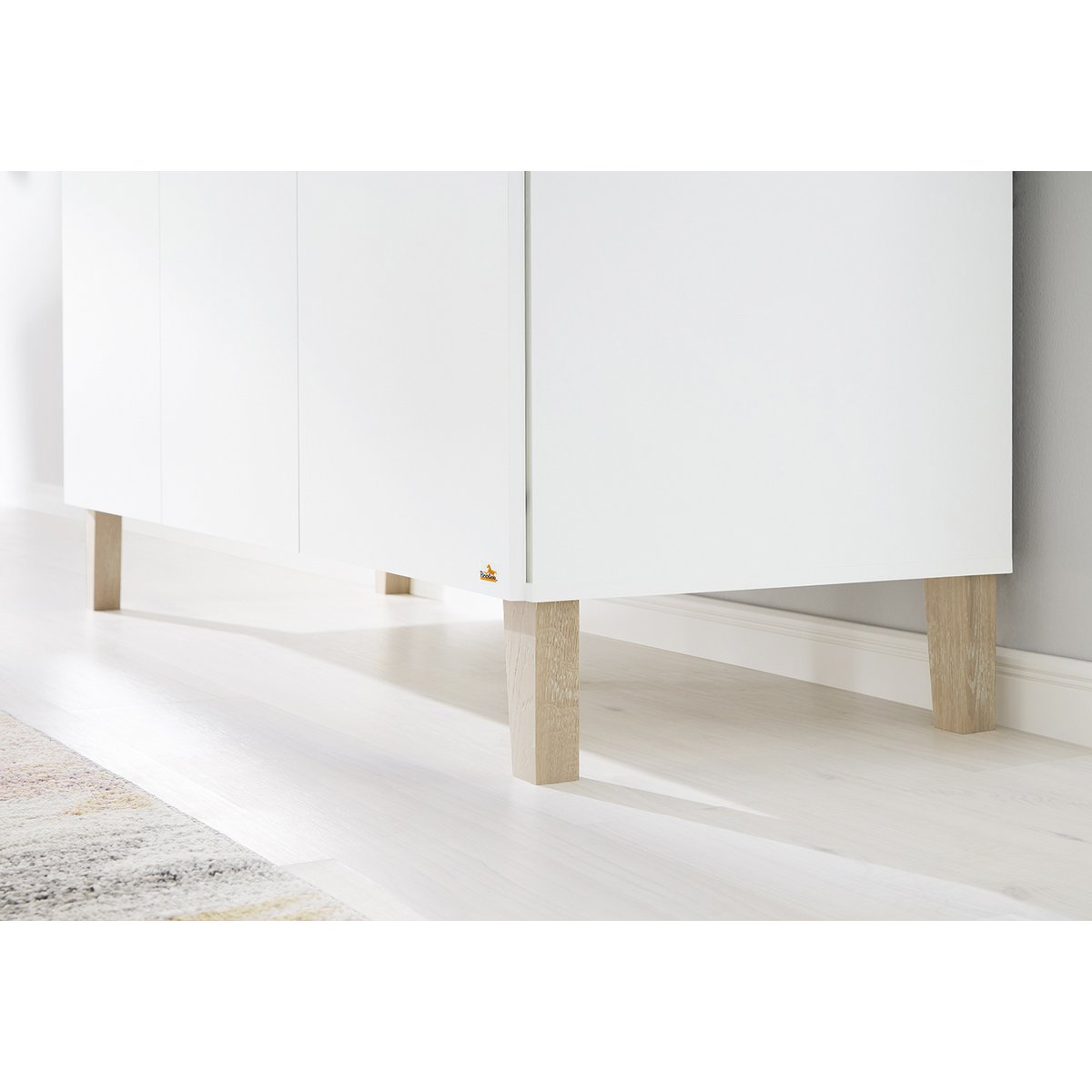Kamer 'Lumi' – Extra brede set (3-delig: Ledikant, Extra brede commode, 2-deurs kledingkast)