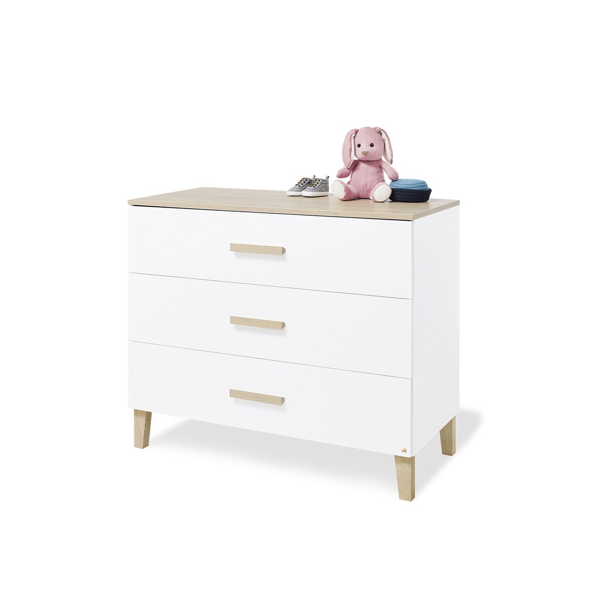 Kamer 'Lumi' – Brede set (3-delig: Ledikant, Brede commode, 2-deurs kledingkast)