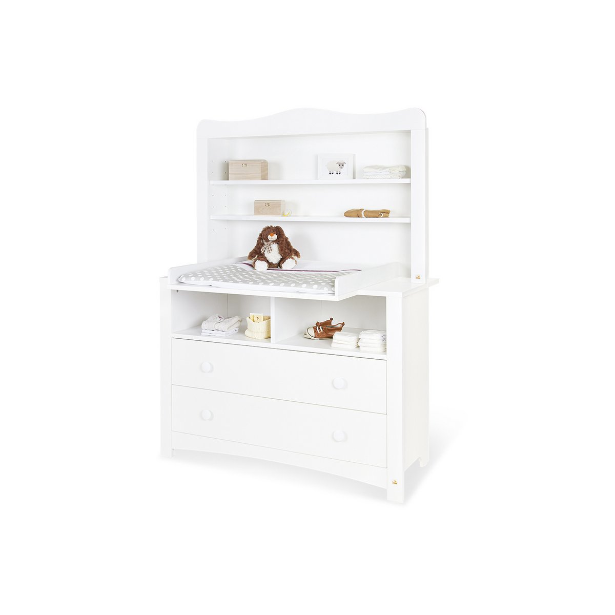 Kamer 'Florentina' – Extra brede set met extra brede kast (3-delig: Ledikant, Extra brede commode, Extra brede kast)