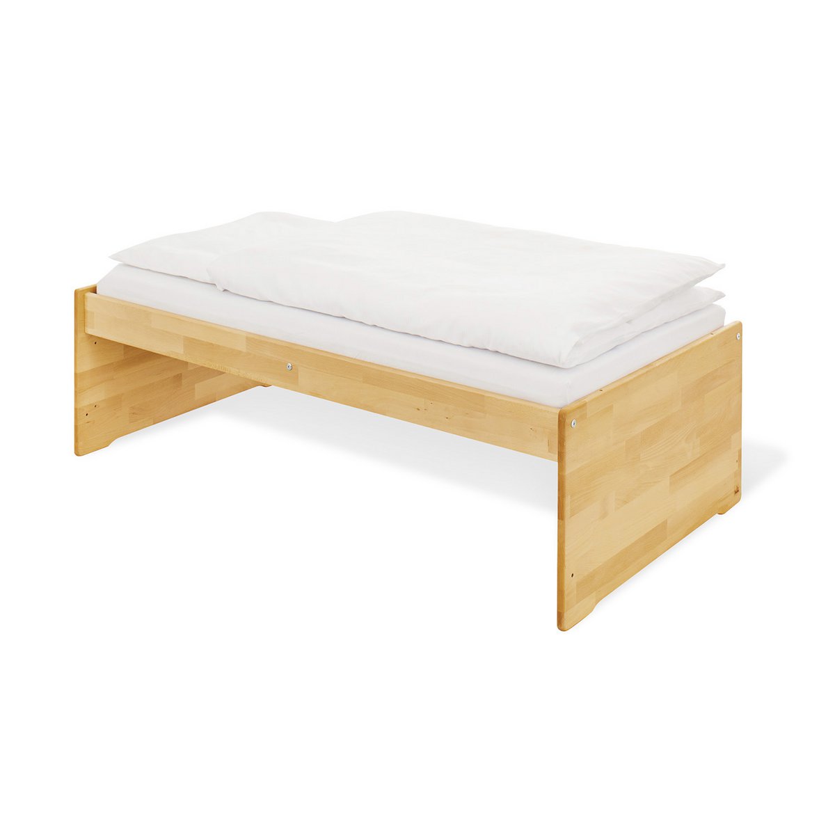 Kamer 'Natura' – Brede grote set (3-delig: Ledikant, Brede commode, Grote kledingkast)