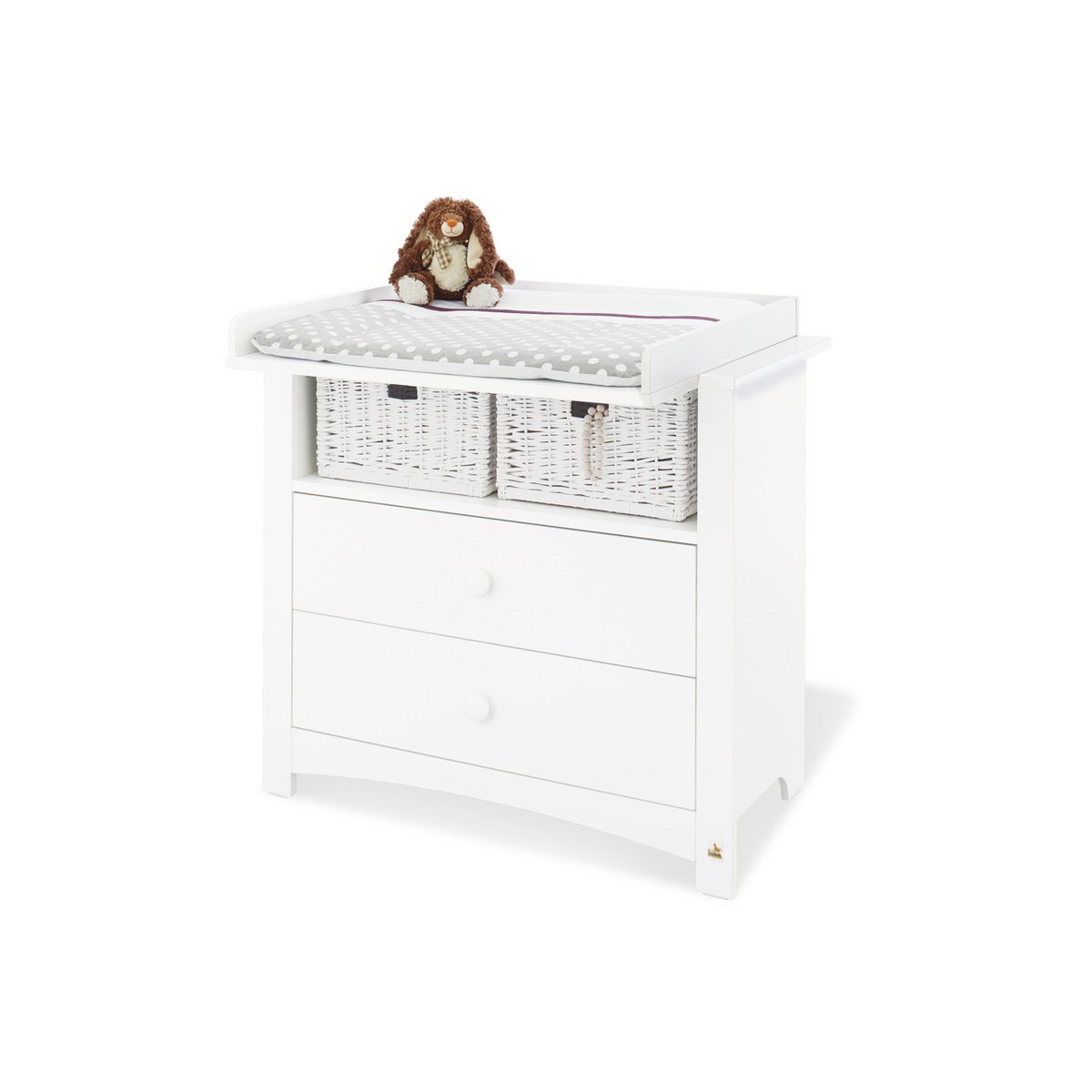 Kamer 'Florentina' – Brede set (3-delig: Ledikant, Brede commode, 2-deurs kledingkast)