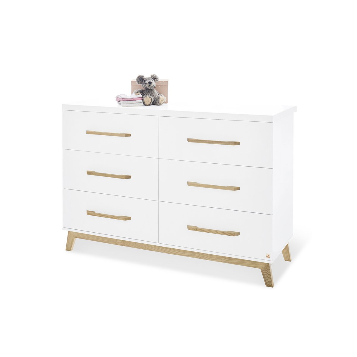 Kamer 'Hilda & Riva' – Extra brede witte set (3-delig: Huisbed, Extra brede commode, 2-deurs kledingkast)