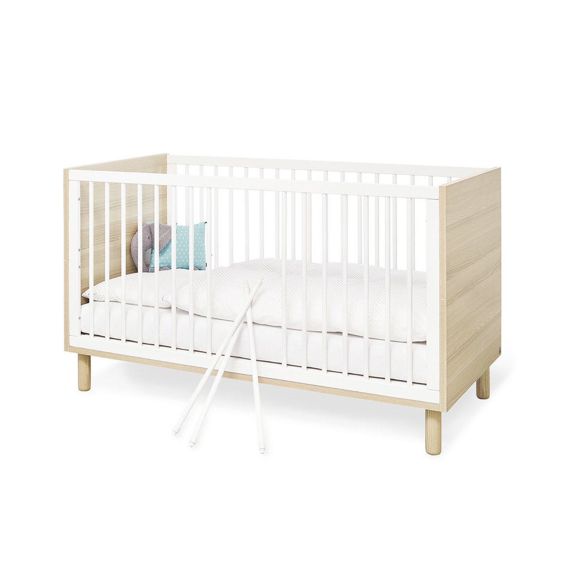 Kamer 'Flow' – Brede starterset (2-delig: Ledikant, Brede commode)