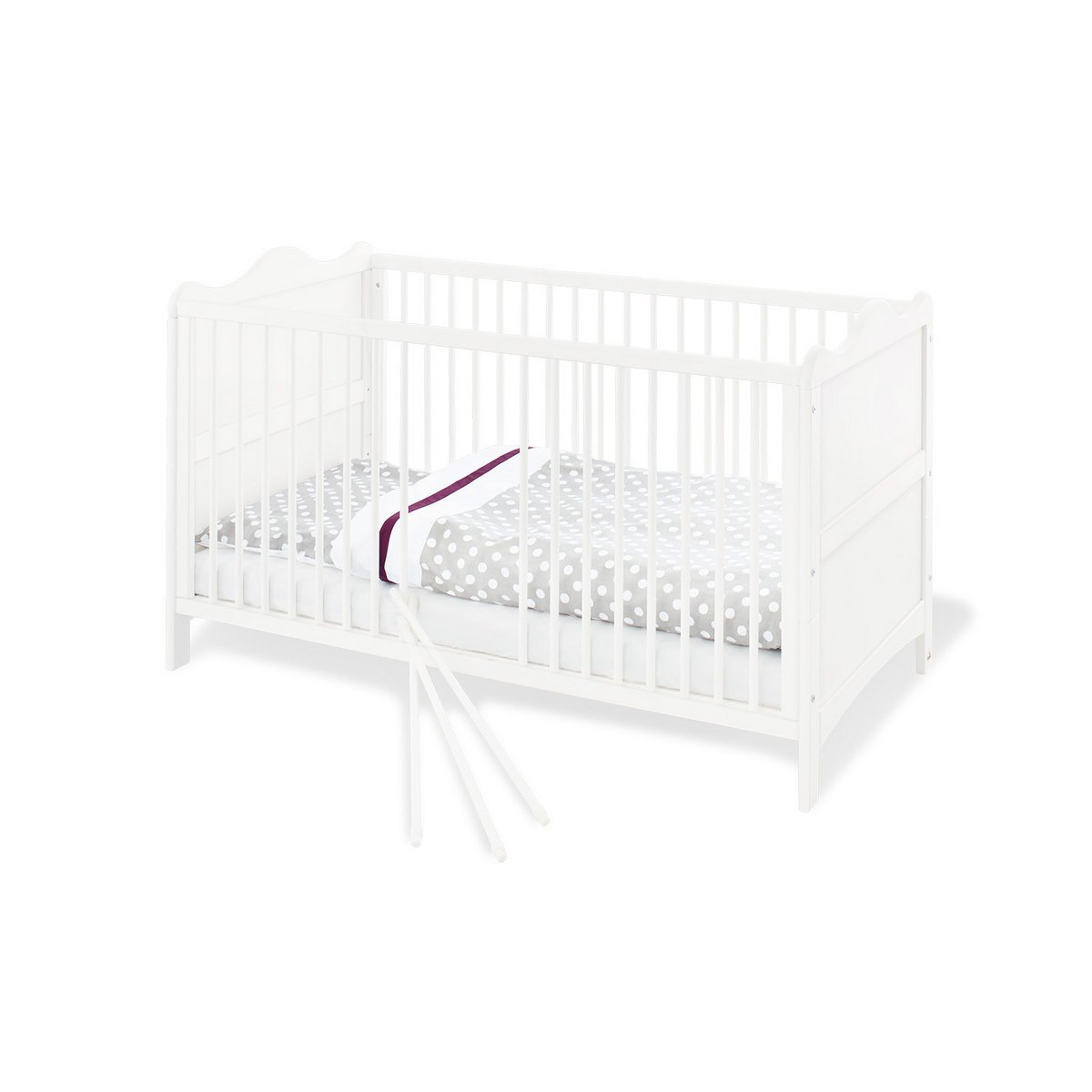 Kamer 'Florentina' – Brede set (3-delig: Ledikant, Brede commode, 2-deurs kledingkast)