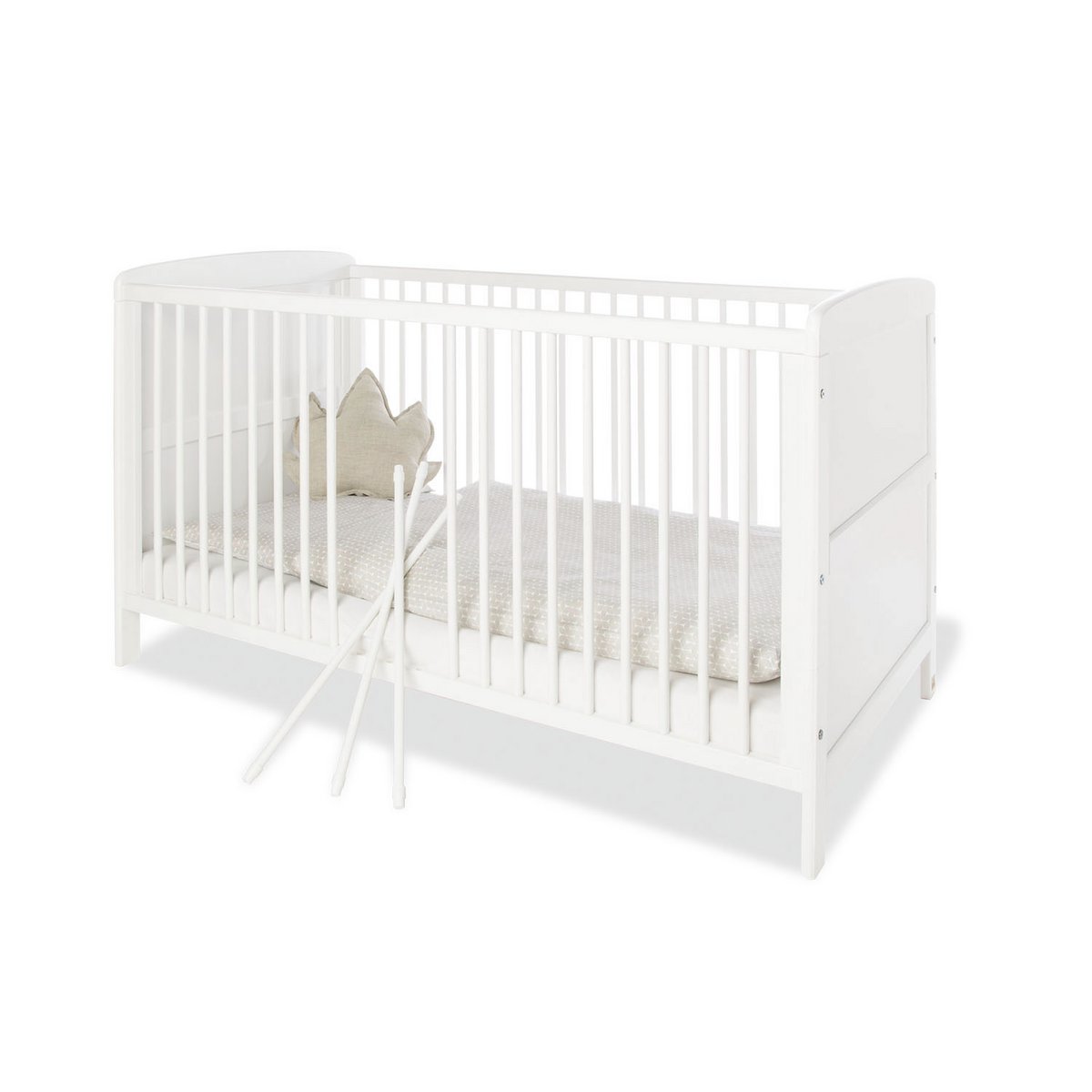 Kamer 'Viktoria' – Brede set (3-delig: Ledikant, Commode, 2-deurs kledingkast)