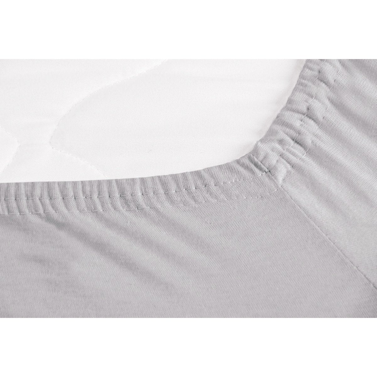 Hoeslaken voor ledikantbed in twinpack, jersey, wit