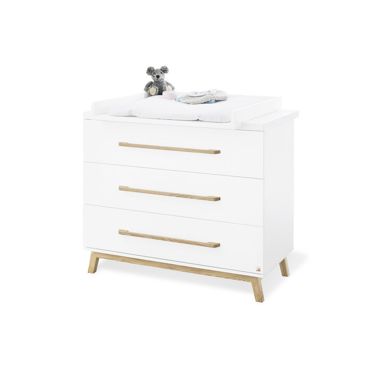 Kamer 'Hilda & Riva' – Brede witte grote set (3-delig: Huisbed, Brede commode, Grote kledingkast)
