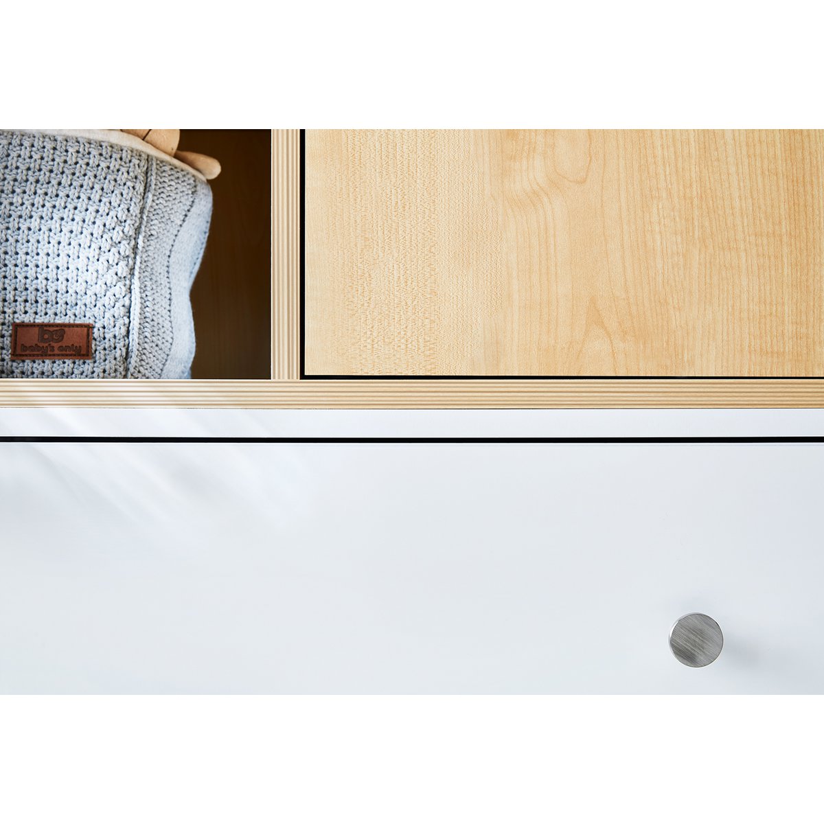 Kamer 'Boks' – Extra brede grote set (3-delig: Ledikant, Extra brede commode, Grote kledingkast)