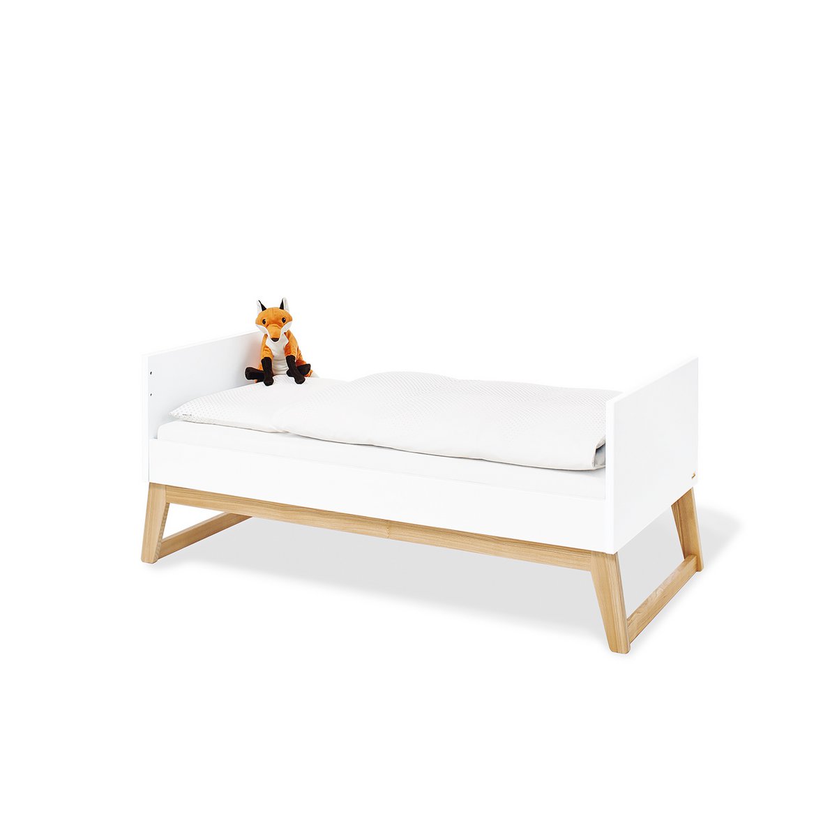 Kamer 'Bridge' – Extra brede set met wandplank (4-delig: Ledikant, Extra brede commode, 2-deurs kledingkast, Wandplank)