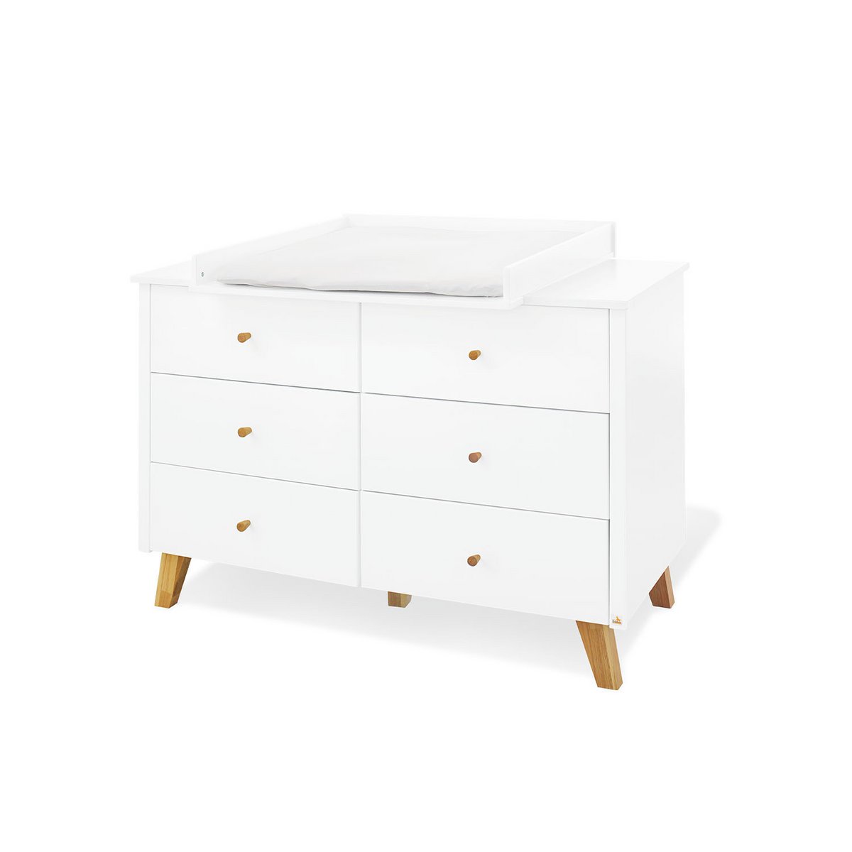 Kamer 'Hilda & Pan' – Extra brede witte grote set (3-delig: Huisbed, Extra brede commode, Grote kledingkast)