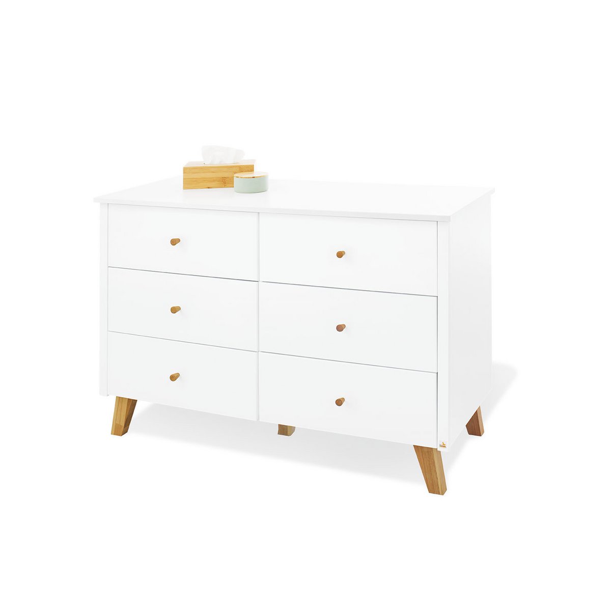 Kamer 'Pan' – Extra brede set (3-delig: Ledikant, Extra brede commode, 2-deurs kledingkast)
