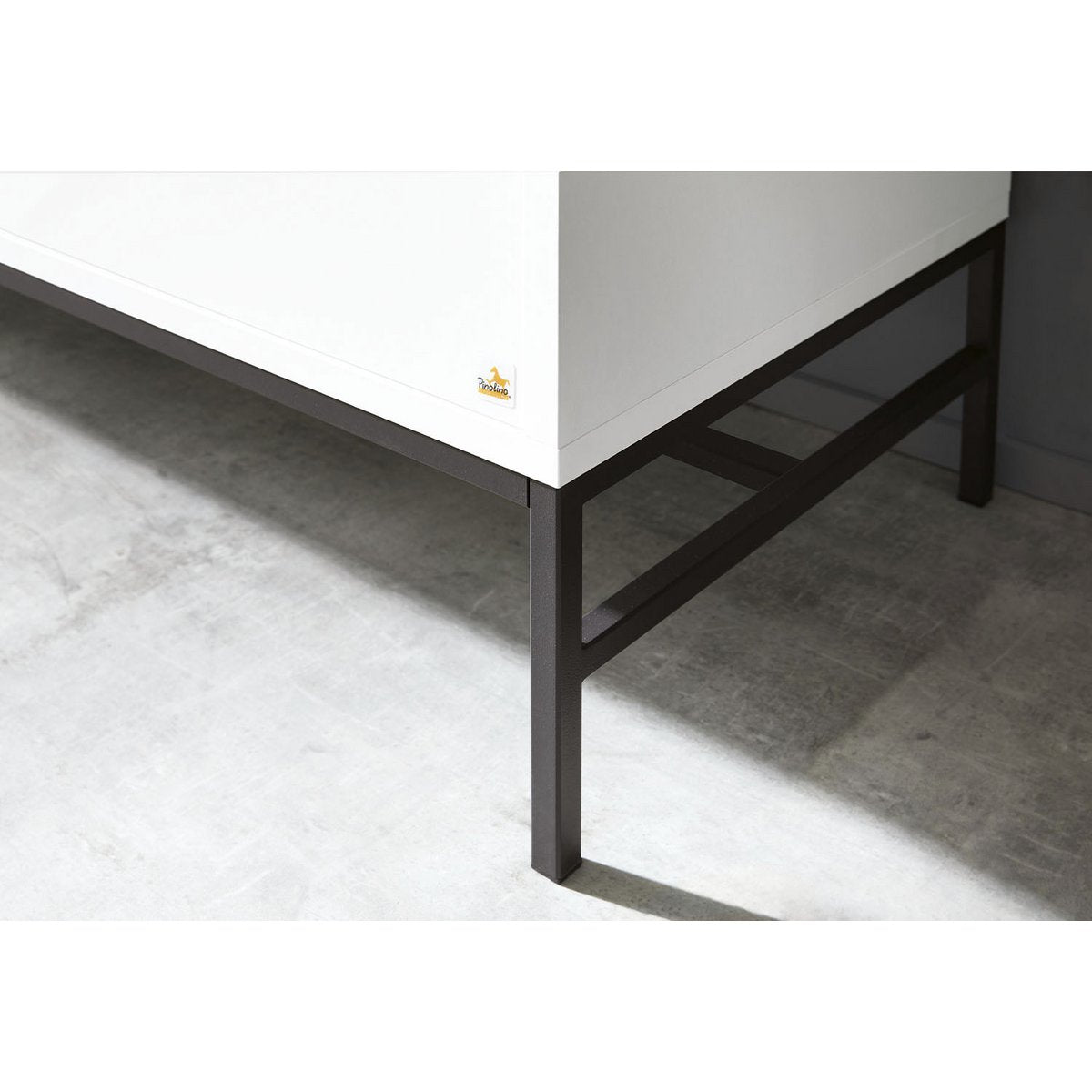 Kamer 'Steel' – Extra brede grote set (3-delig: Ledikant, Extra brede commode, Grote kledingkast)