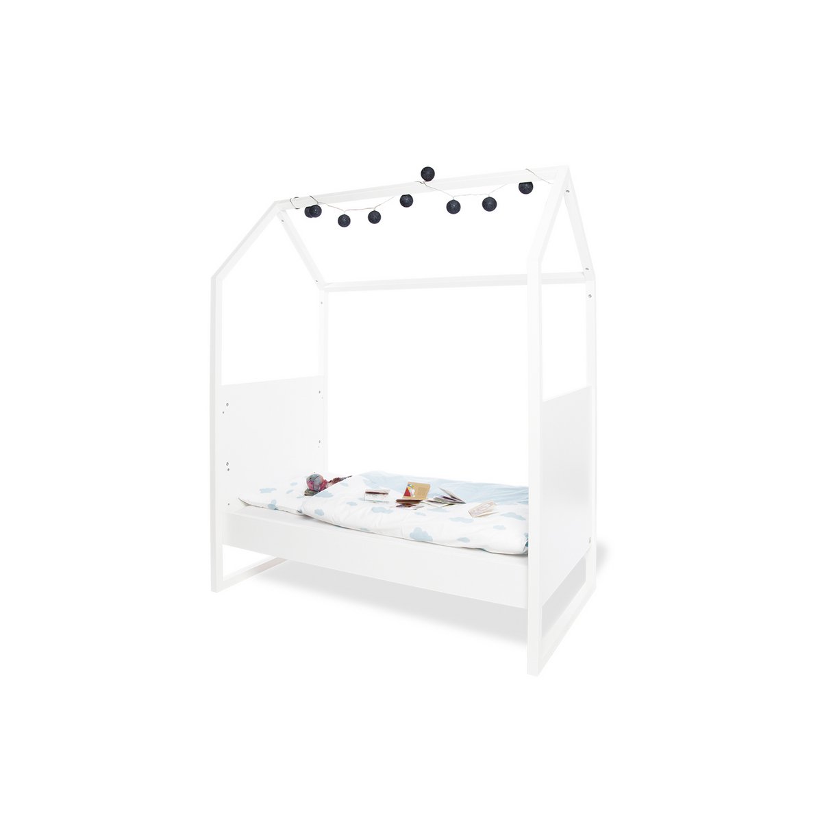 Kamer 'Hilda & Viktoria' – Witte starterset (2-delig: Huisbed, Commode)