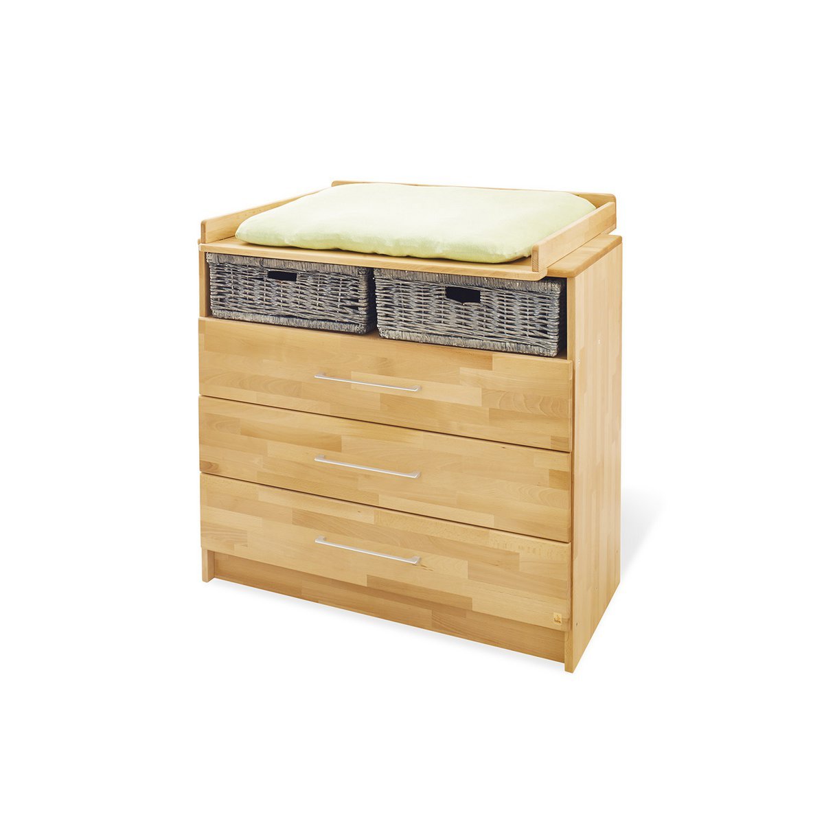 Kamer 'Natura' – Brede grote set (3-delig: Ledikant, Brede commode, Grote kledingkast)