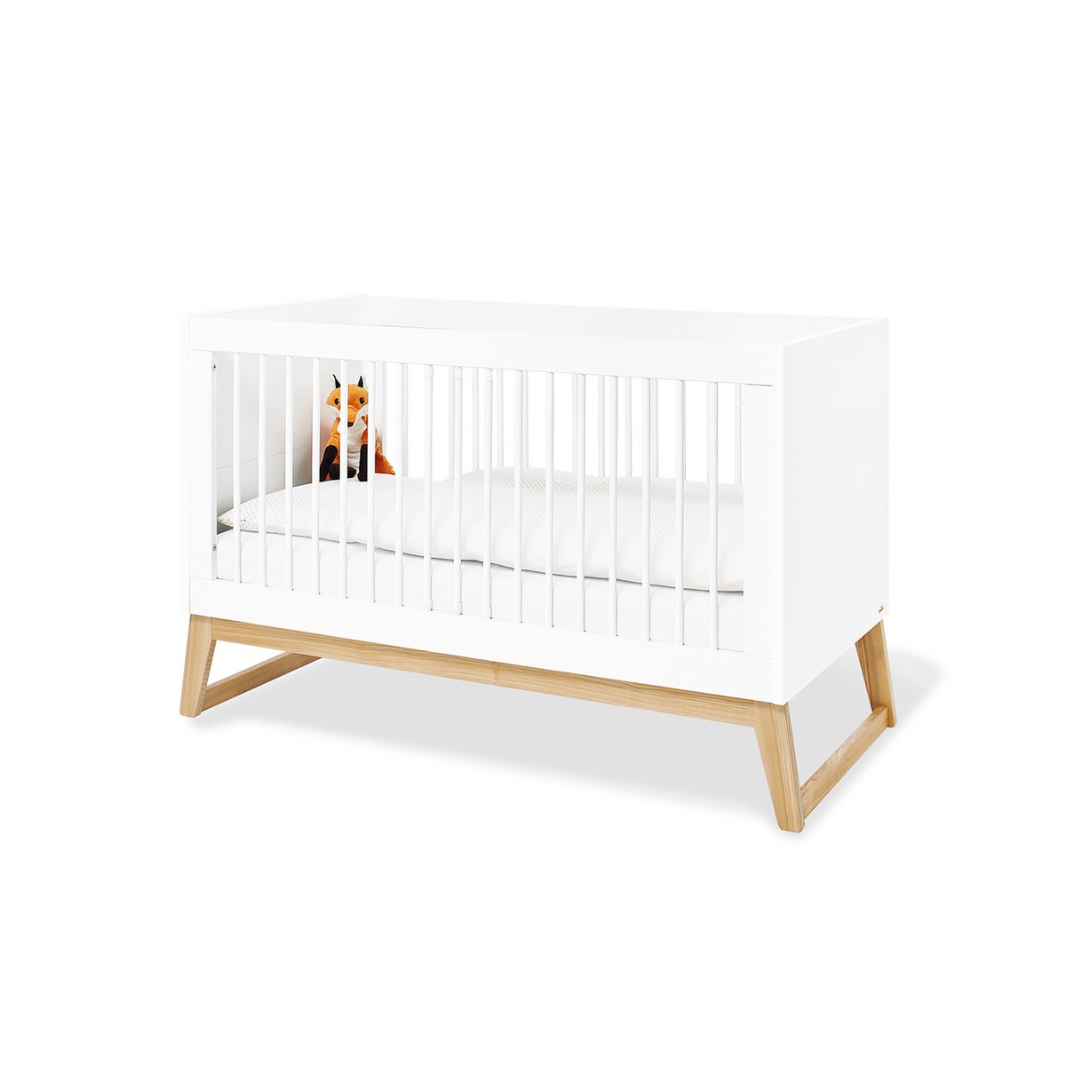 Kamer 'Bridge' – Brede set met wandplank (4-delig: Ledikant, Brede commode, 2-deurs kledingkast, Wandplank)