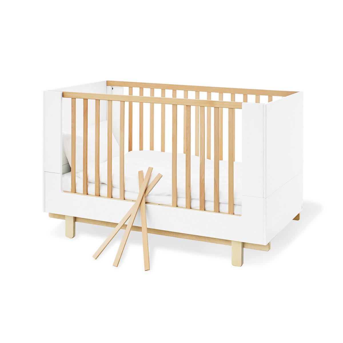 Kamer 'Boks' – Extra brede grote set (3-delig: Ledikant, Extra brede commode, Grote kledingkast)