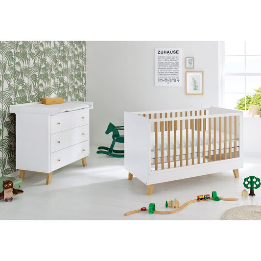Kamer 'Pan' – Brede starterset (2-delig: Ledikant, Brede commode)