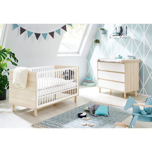 Kamer 'Flow' – Brede starterset (2-delig: Ledikant, Brede commode)