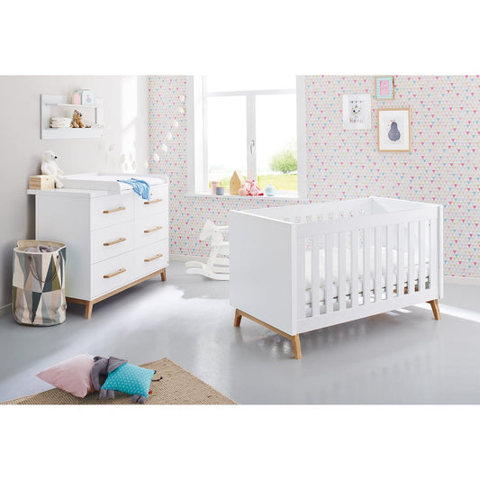 Kamer 'Riva' – Extra brede starterset (2-delig: Ledikant, Extra brede commode)