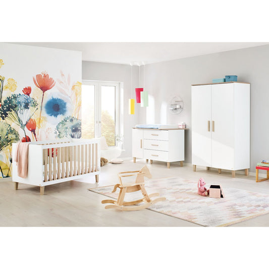 Kamer 'Lumi' – Extra brede set (3-delig: Ledikant, Extra brede commode, 2-deurs kledingkast)
