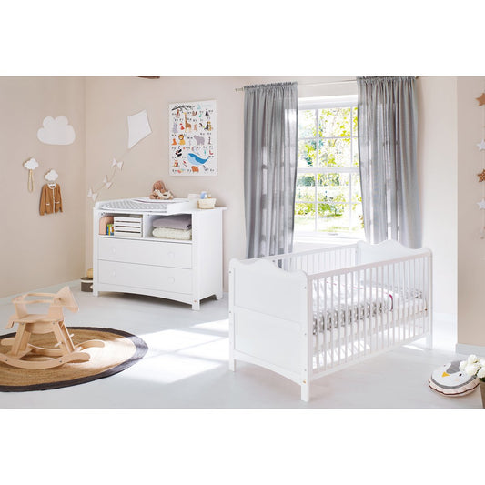 Kamer 'Florentina' – Extra brede starterset (2-delig: Ledikant, Extra brede commode)