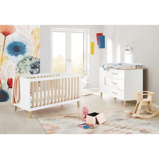 Kamer 'Lumi' – Extra brede starterset (2-delig: Ledikant, Extra brede commode)
