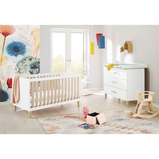 Kamer 'Lumi' – Brede starterset (2-delig: Ledikant, Brede commode)