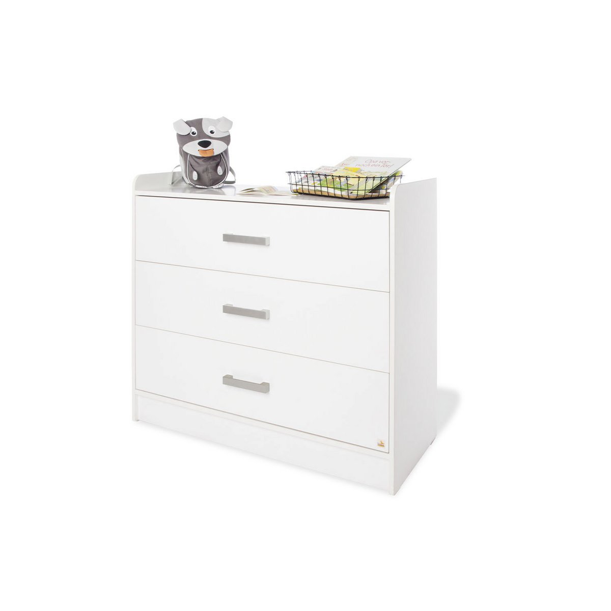 Kamer 'Hilda & Viktoria' – Brede witte starterset (2-delig: Huisbed, Brede commode)