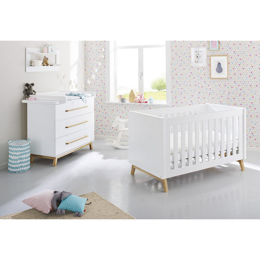Kamer 'Riva' – Brede starterset (2-delig: Ledikant, Brede commode)