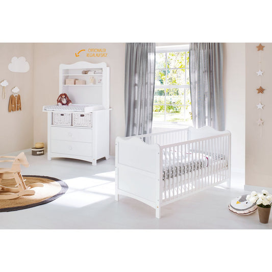 Kamer 'Florentina' – Brede set met brede kast (3-delig: Ledikant, Brede commode, Brede kast)